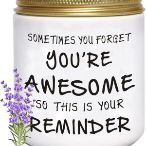 BFJLIFE Candles Gifts for Women Unique Inspirational Mothers Day Christmas Birthday Self Care Relaxation Spa Gifts for Sister Friend Her Wife Girlfriend Lavender Scented Candle