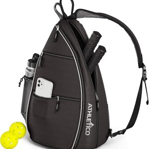 Athletico Sling Bag - Crossbody Backpack for Pickleball, Tennis, Racketball, and Travel for Men and Women