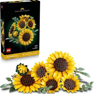 LEGO Botanicals Sunflower Bouquet Building Set for Adults, Ages 18+ - Artificial Flowers for Home Office, Bedroom or Desk Decor - Gifts for Women & Men - 11502