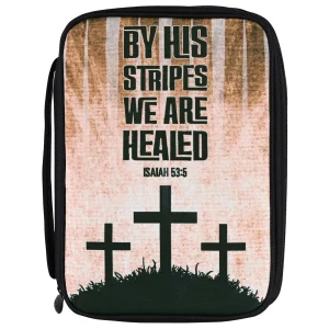 Bible Cover His Stripes We Are Healed Lg